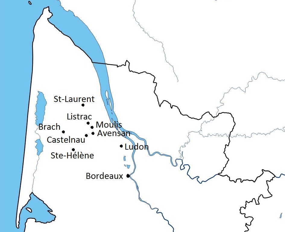 Carte Bordeaux-Castelnau